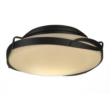 Hubbardton Forge - Two Light Flush Mount - Flora - Black- Union Lighting Luminaires Decor