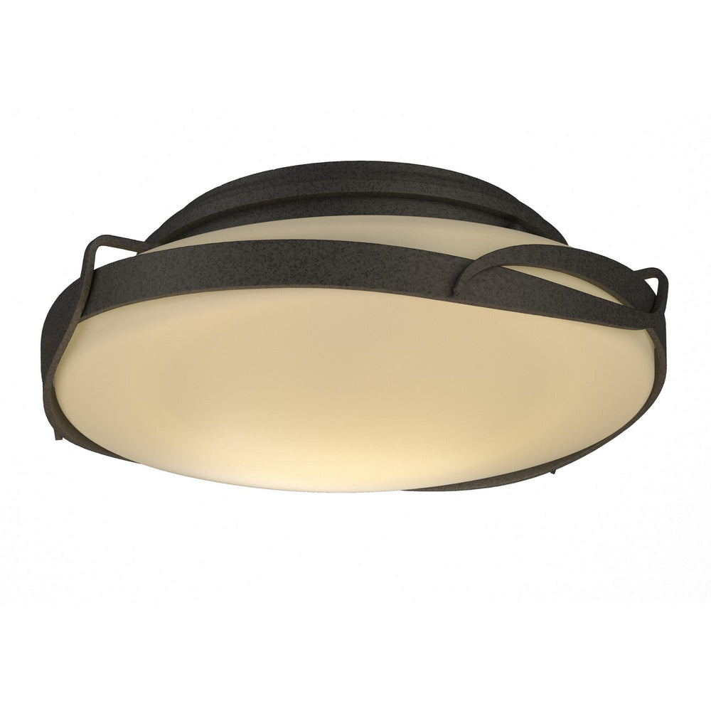 Hubbardton Forge - Two Light Flush Mount - Flora - Natural Iron- Union Lighting Luminaires Decor