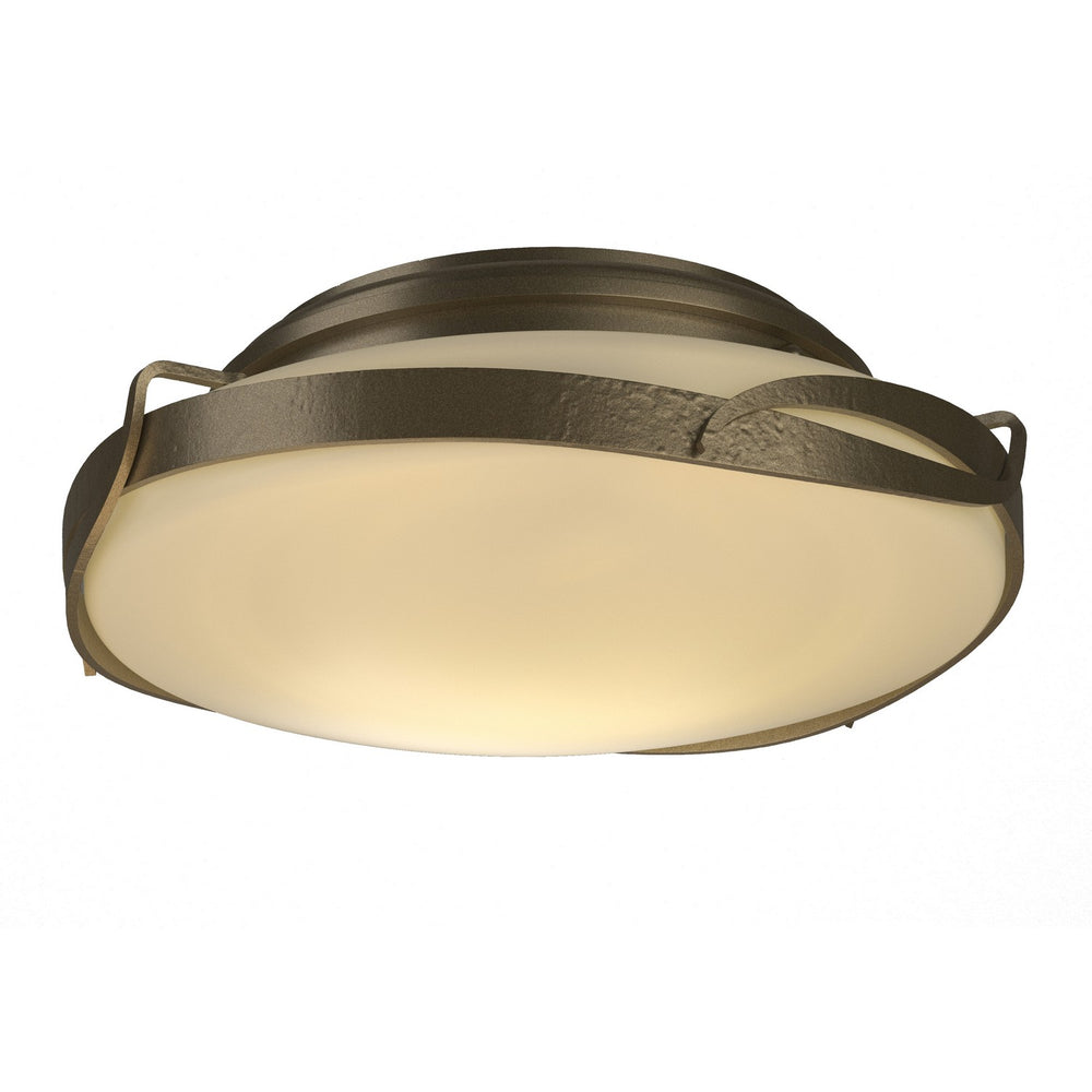 Hubbardton Forge - Two Light Flush Mount - Flora - Soft Gold- Union Lighting Luminaires Decor