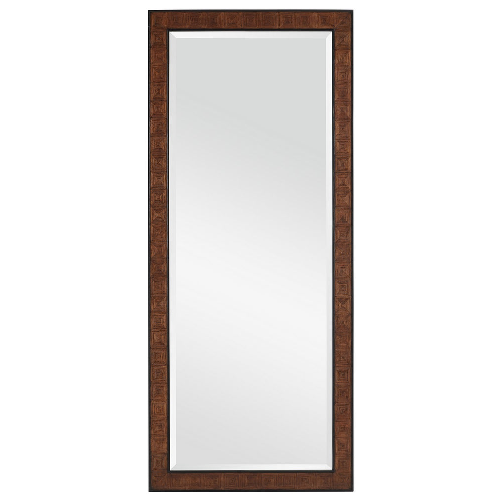 Currey and Company - Floor Mirror - Dorian - Kona/Black- Union Lighting Luminaires Decor