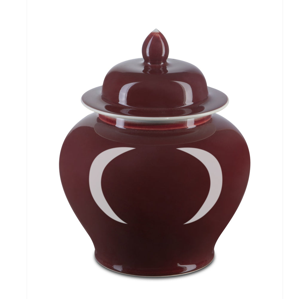 Currey and Company - Jar - Oxblood Collection - Imperial Red- Union Lighting Luminaires Decor