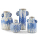Currey and Company - Vase Set of 4 - Paros - Blue/White- Union Lighting Luminaires Decor