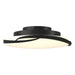 Hubbardton Forge - LED Semi-Flush Mount - Flora - Black- Union Lighting Luminaires Decor