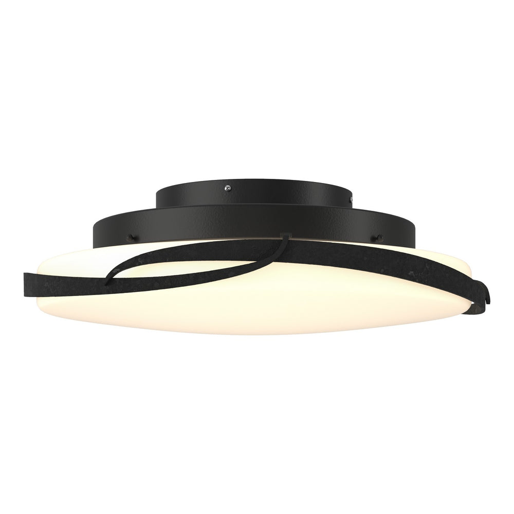 Hubbardton Forge - LED Semi-Flush Mount - Flora - Black- Union Lighting Luminaires Decor