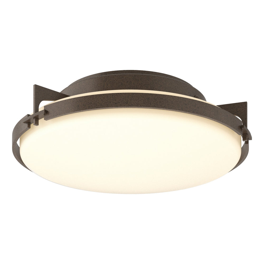 Hubbardton Forge - Two Light Flush Mount - Metra - Bronze- Union Lighting Luminaires Decor