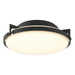 Hubbardton Forge - Two Light Flush Mount - Metra - Black- Union Lighting Luminaires Decor