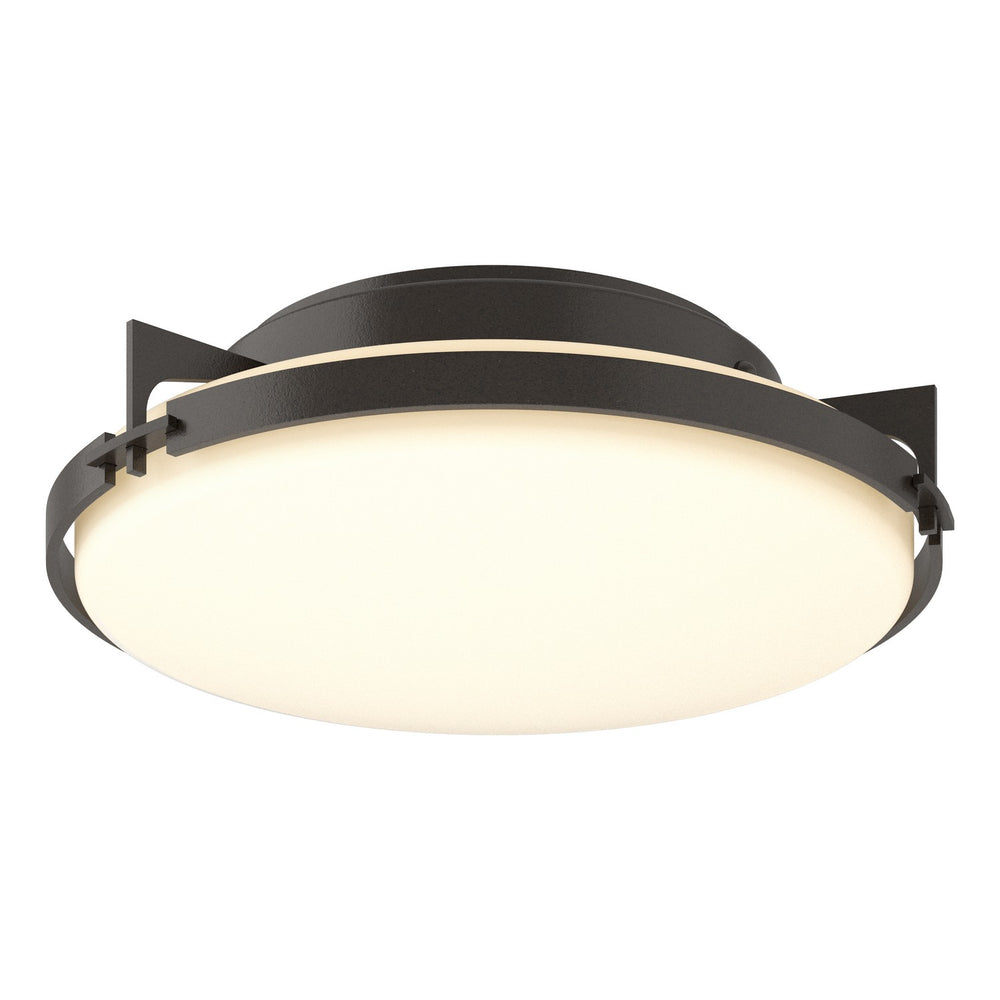 Hubbardton Forge - Two Light Flush Mount - Metra - Oil Rubbed Bronze- Union Lighting Luminaires Decor