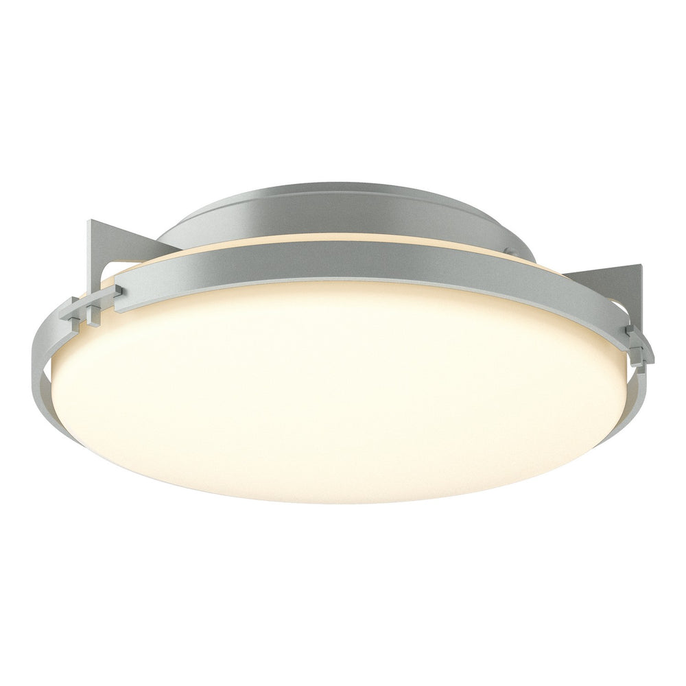Hubbardton Forge - Two Light Flush Mount - Metra - Vintage Platinum- Union Lighting Luminaires Decor