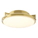 Hubbardton Forge - Two Light Flush Mount - Metra - Modern Brass- Union Lighting Luminaires Decor