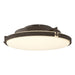 Hubbardton Forge - LED Semi-Flush Mount - Metra - Bronze- Union Lighting Luminaires Decor