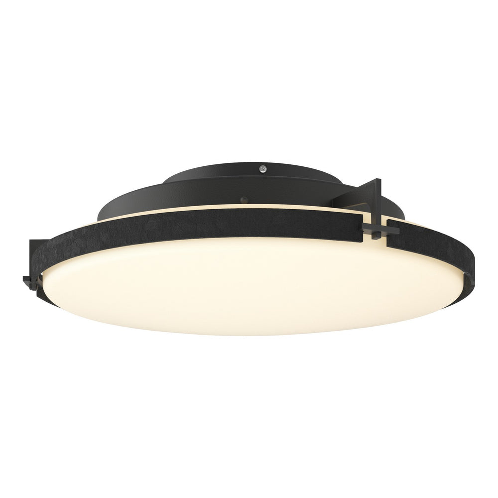 Hubbardton Forge - LED Semi-Flush Mount - Metra - Black- Union Lighting Luminaires Decor