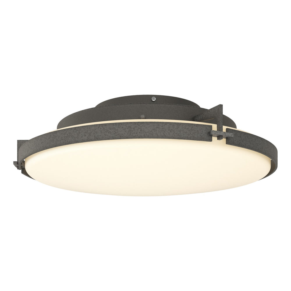 Hubbardton Forge - LED Semi-Flush Mount - Metra - Natural Iron- Union Lighting Luminaires Decor