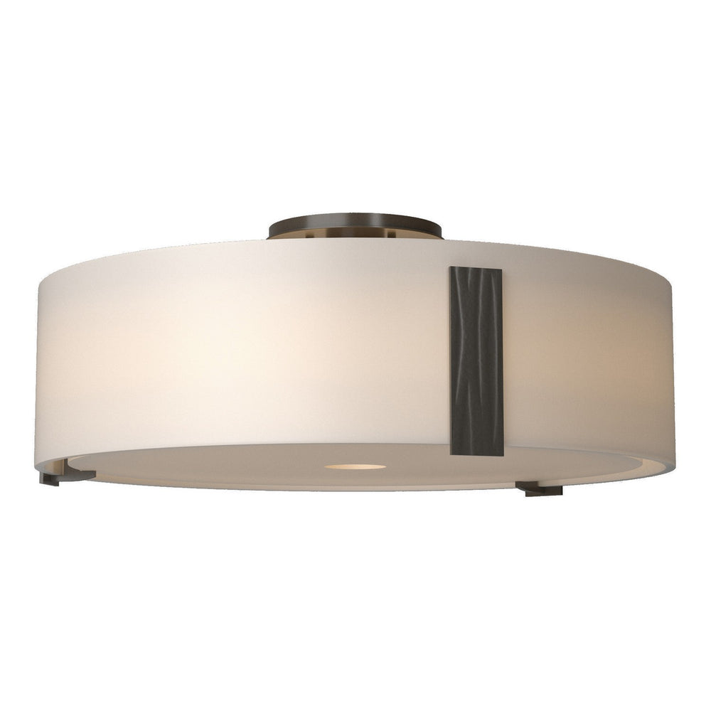 Hubbardton Forge - Three Light Semi-Flush Mount - Impressions - Bronze- Union Lighting Luminaires Decor