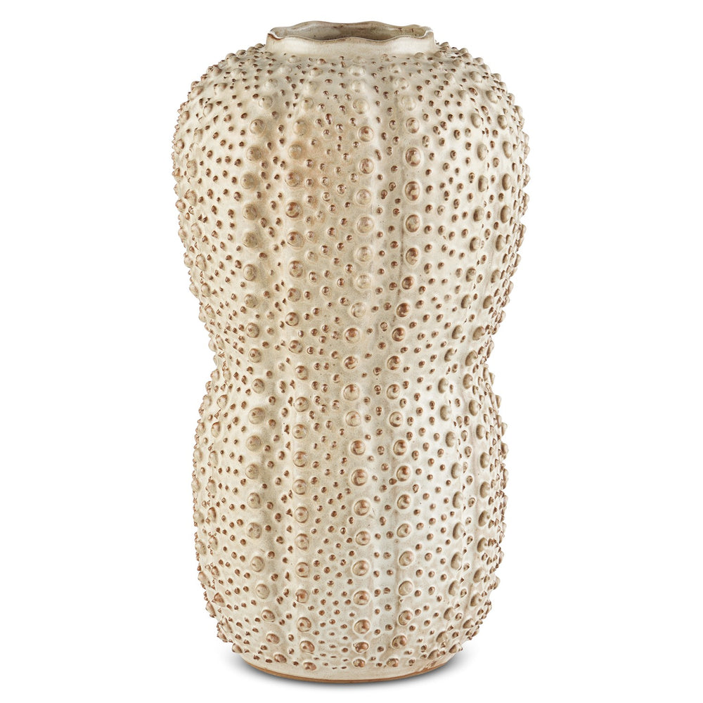 Currey and Company - Vase - Peanut Collection - Ivory/Brown- Union Lighting Luminaires Decor