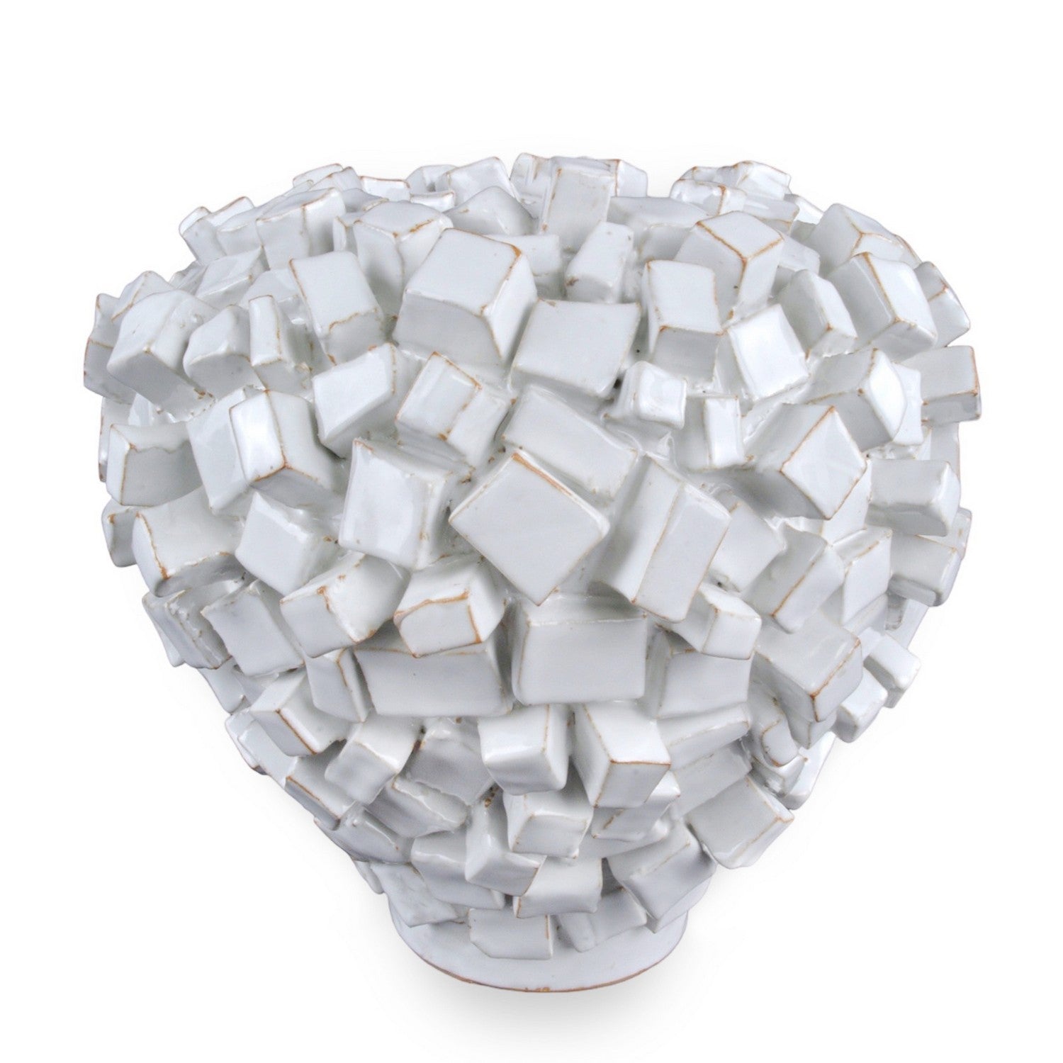 Currey and Company - Vase - Sugar Cube - White- Union Lighting Luminaires Decor