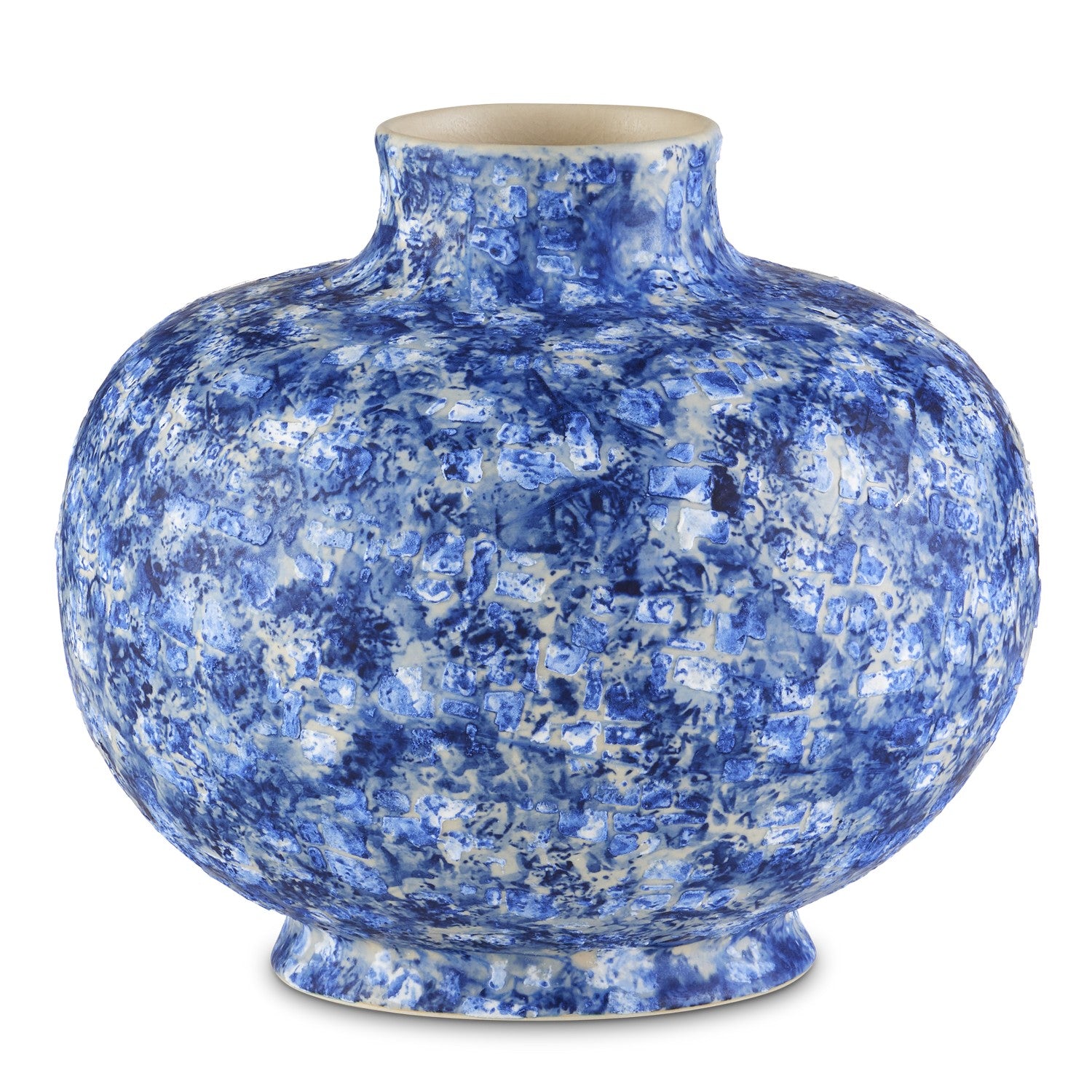 Currey and Company - Vase - Nixos - Blue/White- Union Lighting Luminaires Decor