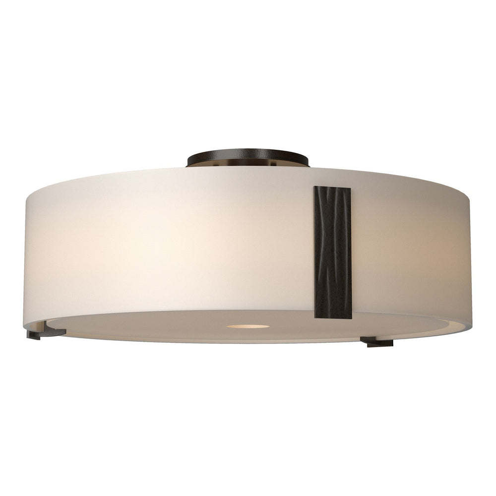 Hubbardton Forge - Three Light Semi Flush Mount - Impressions - Oil Rubbed Bronze- Union Lighting Luminaires Decor