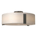 Hubbardton Forge - Three Light Semi-Flush Mount - Impressions - Natural Iron- Union Lighting Luminaires Decor
