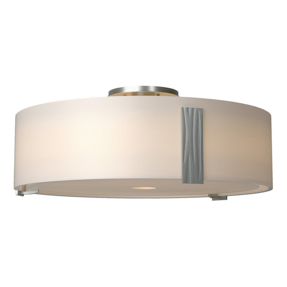 Hubbardton Forge - Three Light Semi-Flush Mount - Impressions - Vintage Platinum- Union Lighting Luminaires Decor