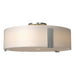 Hubbardton Forge - Three Light Semi-Flush Mount - Impressions - Vintage Platinum- Union Lighting Luminaires Decor
