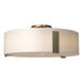 Hubbardton Forge - Three Light Semi-Flush Mount - Impressions - Soft Gold- Union Lighting Luminaires Decor