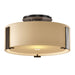 Hubbardton Forge - One Light Semi-Flush Mount - Impressions - Bronze- Union Lighting Luminaires Decor