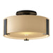 Hubbardton Forge - One Light Semi-Flush Mount - Impressions - Black- Union Lighting Luminaires Decor