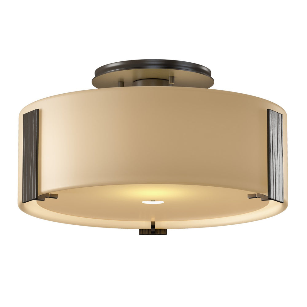 Hubbardton Forge - One Light Semi-Flush Mount - Impressions - Oil Rubbed Bronze- Union Lighting Luminaires Decor