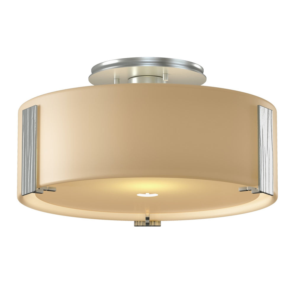 Hubbardton Forge - One Light Semi-Flush Mount - Impressions - Vintage Platinum- Union Lighting Luminaires Decor