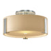 Hubbardton Forge - One Light Semi-Flush Mount - Impressions - Vintage Platinum- Union Lighting Luminaires Decor