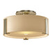 Hubbardton Forge - One Light Semi-Flush Mount - Impressions - Soft Gold- Union Lighting Luminaires Decor