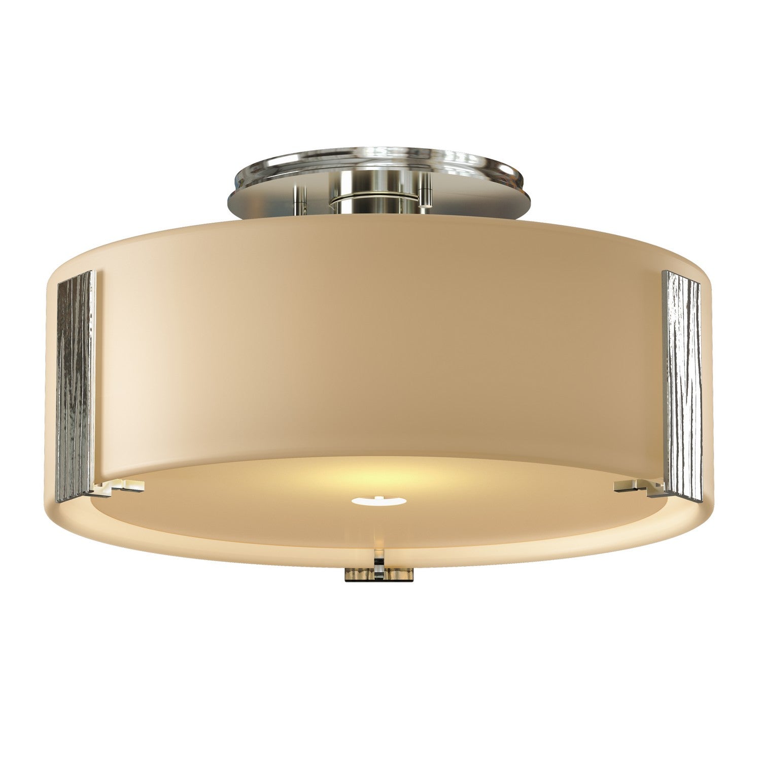 Hubbardton Forge - One Light Semi-Flush Mount - Impressions - Sterling- Union Lighting Luminaires Decor