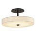 Hubbardton Forge - LED Semi-Flush Mount - Disq - Black- Union Lighting Luminaires Decor