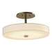 Hubbardton Forge - LED Semi-Flush Mount - Disq - Modern Brass- Union Lighting Luminaires Decor