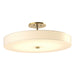 Hubbardton Forge - LED Semi-Flush Mount - Disq - Modern Brass- Union Lighting Luminaires Decor
