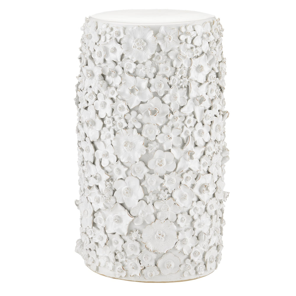 Currey and Company - Accent Table - Jessamine Collection - Jasmine White- Union Lighting Luminaires Decor