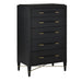 Currey and Company - Chest - Verona - Black Lacquered Linen/Champagne- Union Lighting Luminaires Decor