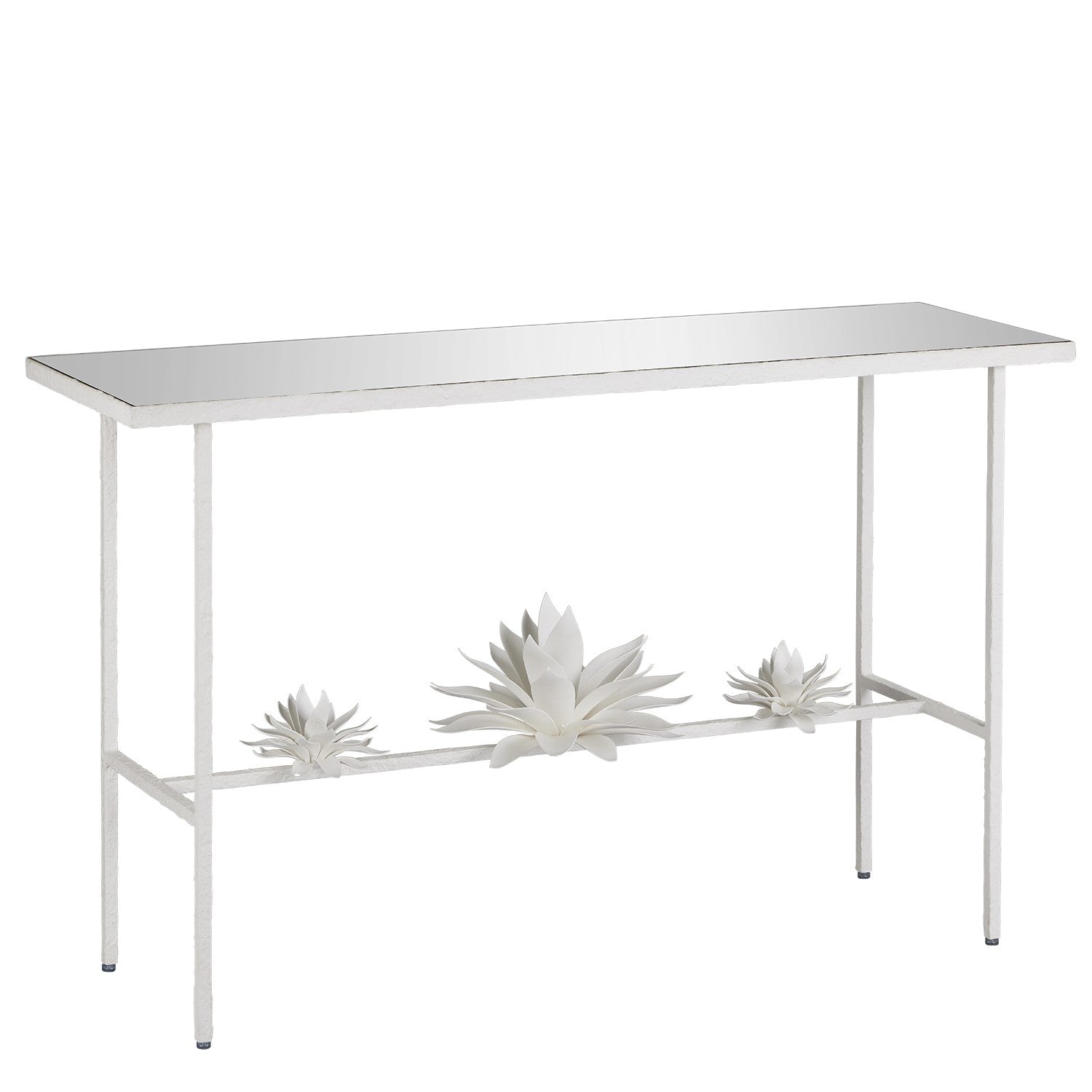 Currey and Company - Console Table - Marjorie Skouras - Yeso Blanco/Mirror- Union Lighting Luminaires Decor