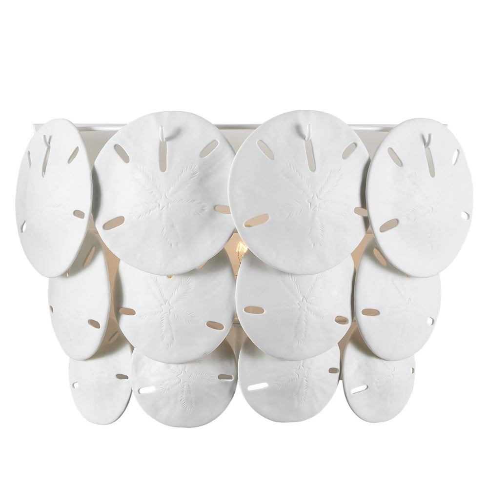 Currey and Company - Three Light Wall Sconce - Marjorie Skouras - Sugar White/White- Union Lighting Luminaires Decor