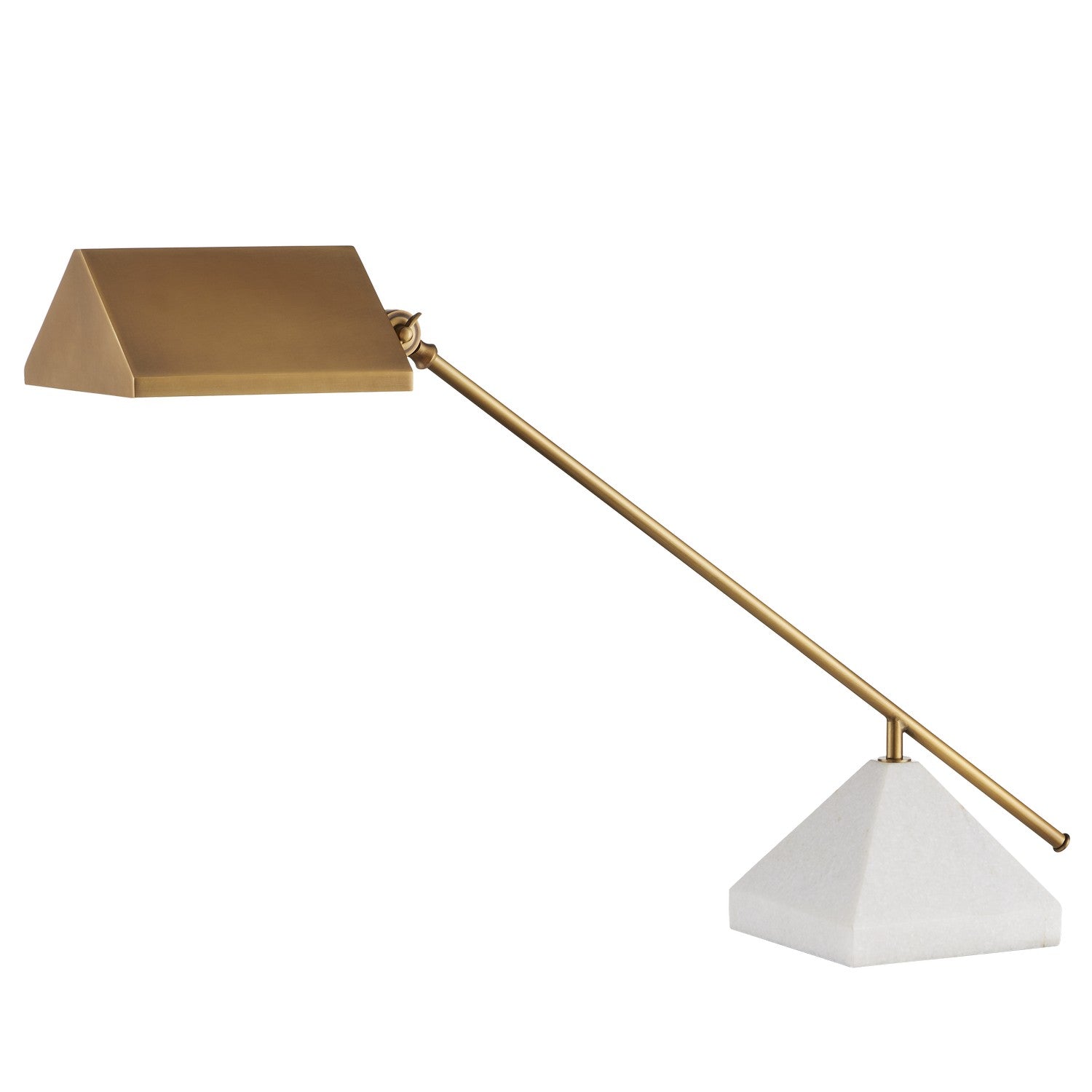 Currey and Company - One Light Table Lamp - Repertoire - Antique Brass/White- Union Lighting Luminaires Decor