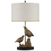 Currey and Company - One Light Table Lamp - Codorniz - Antique Brass/Black- Union Lighting Luminaires Decor