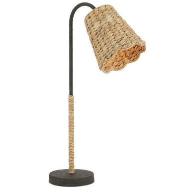 Currey and Company - One Light Table Lamp - Annabelle Collection - Natural/Molé Black- Union Lighting Luminaires Decor