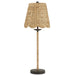 Currey and Company - One Light Table Lamp - Annabelle Collection - Natural/Molé Black- Union Lighting Luminaires Decor