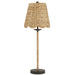 Currey and Company - One Light Table Lamp - Annabelle - Natural/Molé Black- Union Lighting Luminaires Decor