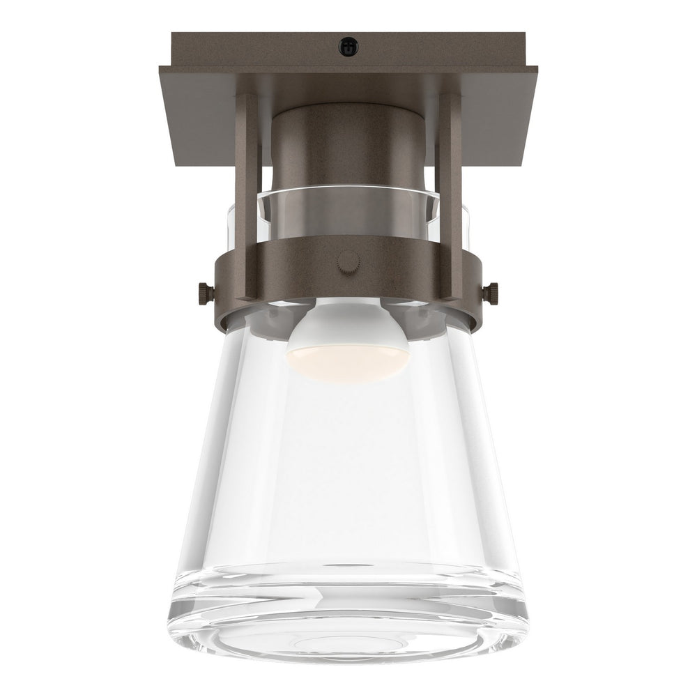 Hubbardton Forge - One Light Semi-Flush Mount - Erlenmeyer - Bronze- Union Lighting Luminaires Decor