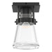 Hubbardton Forge - One Light Semi-Flush Mount - Erlenmeyer - Black- Union Lighting Luminaires Decor