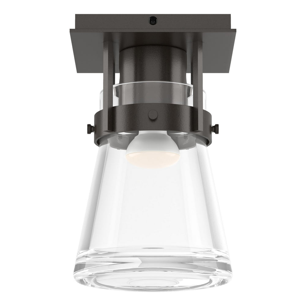 Hubbardton Forge - One Light Semi-Flush Mount - Erlenmeyer - Oil Rubbed Bronze- Union Lighting Luminaires Decor
