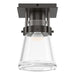 Hubbardton Forge - One Light Semi-Flush Mount - Erlenmeyer - Oil Rubbed Bronze- Union Lighting Luminaires Decor