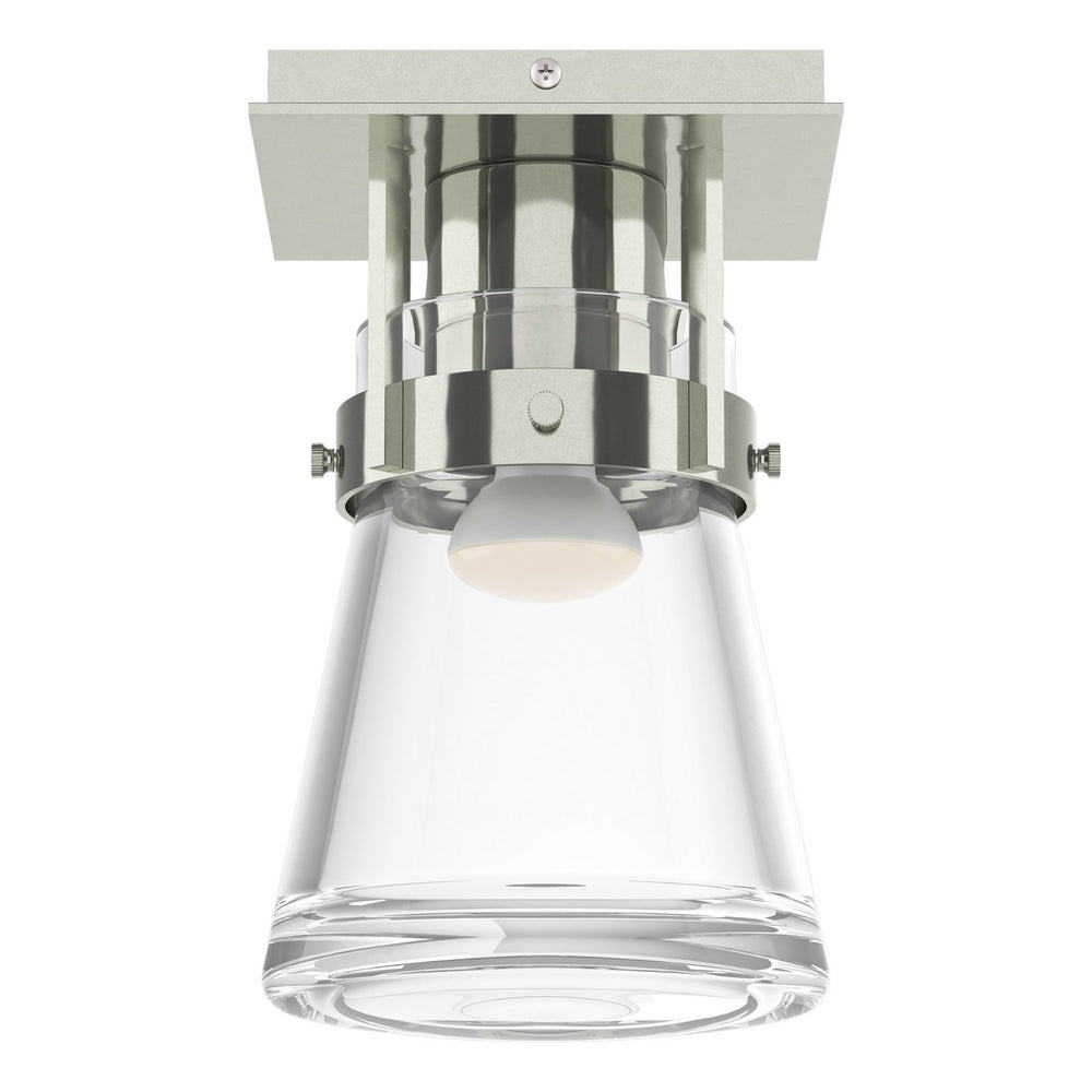 Hubbardton Forge - One Light Semi-Flush Mount - Erlenmeyer - Sterling- Union Lighting Luminaires Decor