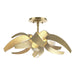 Hubbardton Forge - Four Light Semi-Flush Mount - Corona - Modern Brass- Union Lighting Luminaires Decor